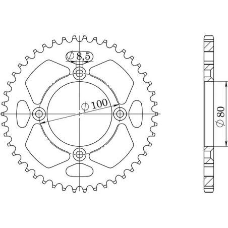 CORONA S AC P420-D36 SGR - SPROCKETS  HONDA XR R (DE02A) 70 98/99