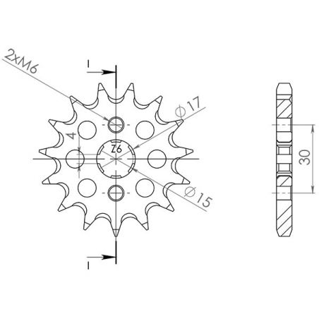 PIGNONE S AC P428-D14 SGR - SPROCKETS  HONDA CRF F 100 04/17