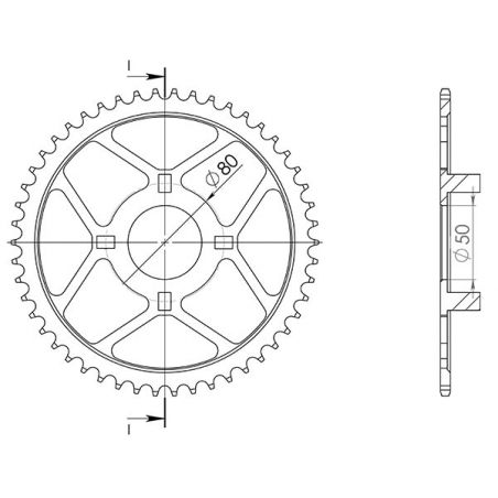 CORONA S AC P428-D42 SGR - SPROCKETS  HONDA XL S 100 81/84