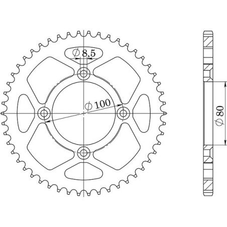 CORONA S AC P428-D50 SGR - SPROCKETS  HONDA XR R 100 85/03