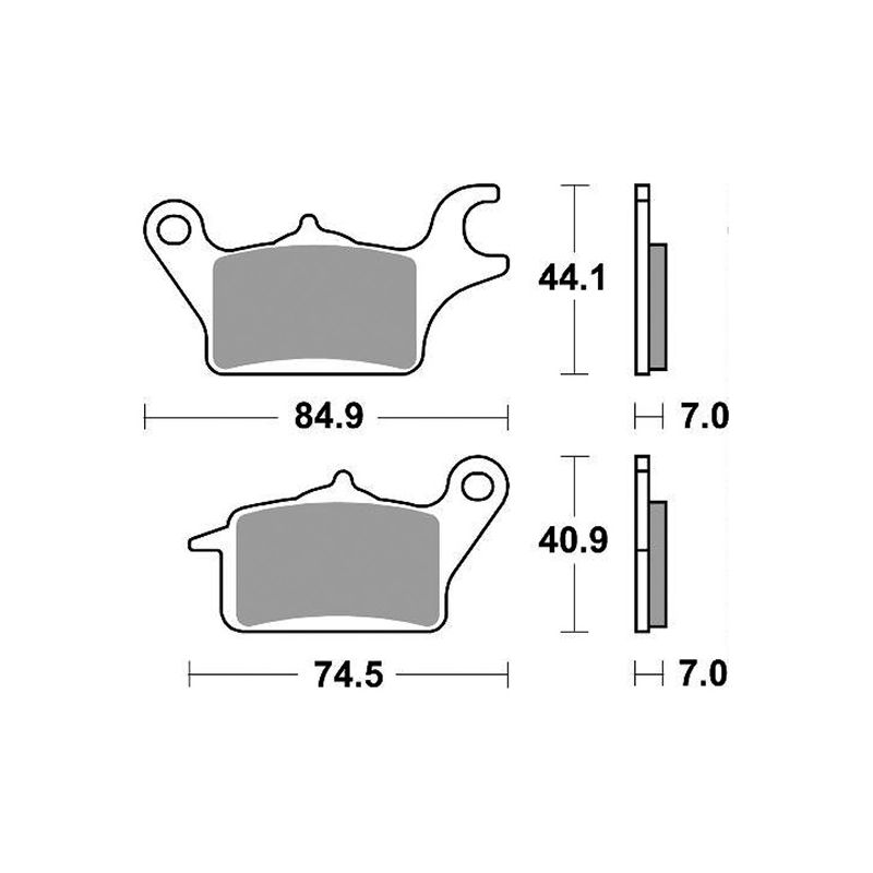 PASTIGLIA FRENO ANT. SBS 216CT HONDA NSC Vision 4T R16 110 21/21