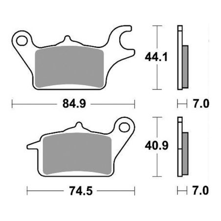 PASTIGLIA FRENO ANT. SBS 216CT HONDA NSC Vision MPD 4T R16 (JF53B/JF67A) 110 17/20