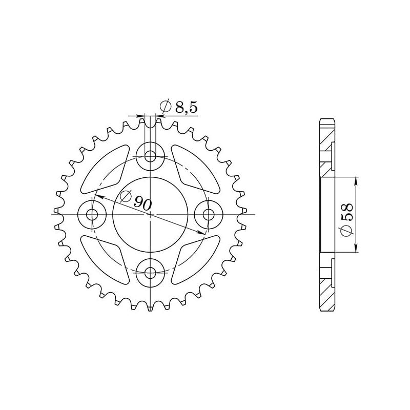 CORONA S AC P420-D35 SGR - SPROCKETS  HONDA ANF Innova IE 125 03/12