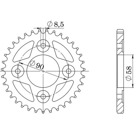 CORONA S AC P420-D35 SGR - SPROCKETS  HONDA ANF Innova IE 125 03/12