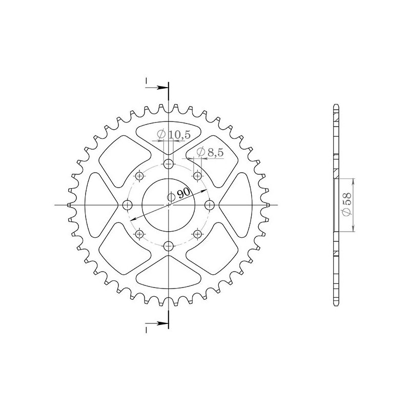 CORONA S AC P520-D39 SGR - SPROCKETS  HONDA Ca Rebel (Jc24) (Jc26) 125 95/00