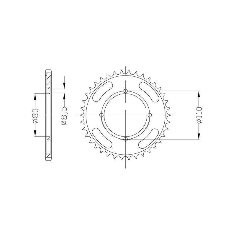 CORONA S AC P428-D42 SGR - SPROCKETS  HONDA CBF (JC40) 125 09/14