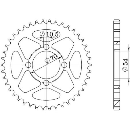 CORONA S AC P428-D42 SGR - SPROCKETS  HONDA CBR R (JC34/J39/J50) 125 04/10
