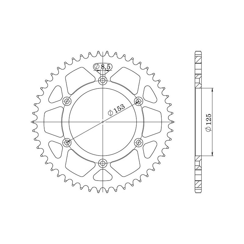 CORONA S AC P520-D52 SGR - SPROCKETS  HONDA CR R 125 04/07