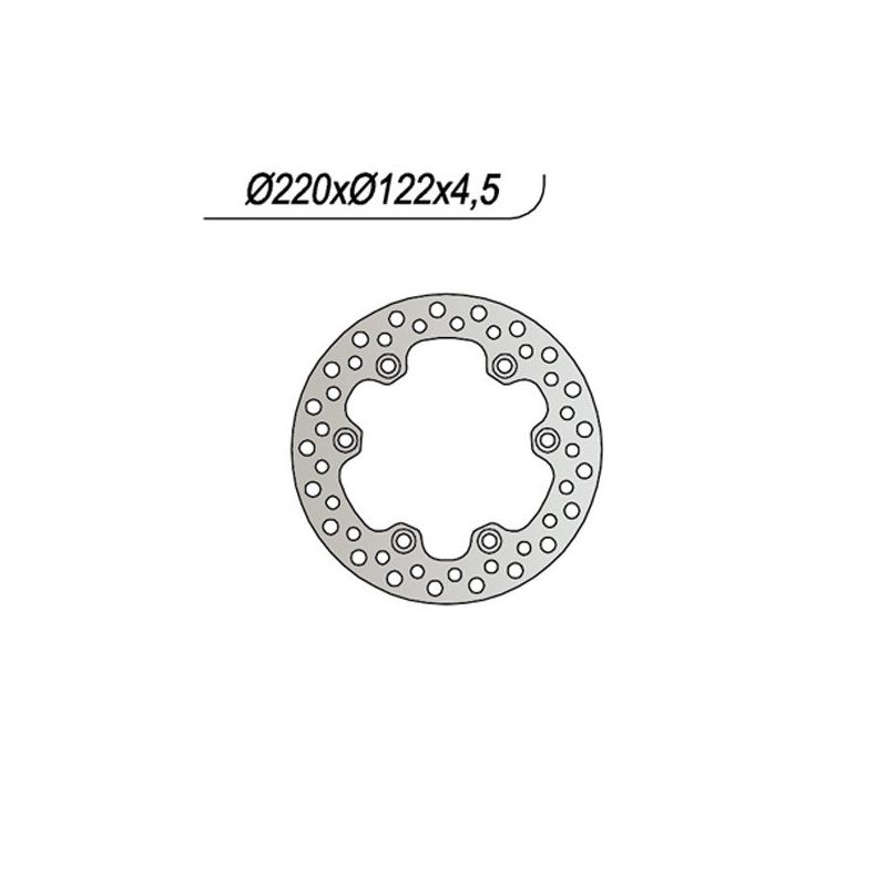 DISCO FRENO POST. NG 1119 HONDA CR R 125 85/88