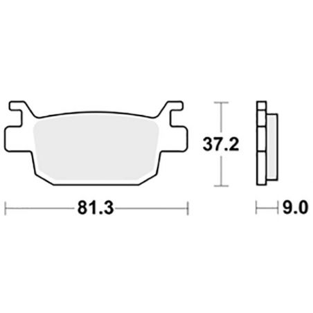PASTIGLIA FRENO POST. SBS 193HM HONDA NSS FORZA ADF (JF60B/JF69A/JK02A) 125 21/21