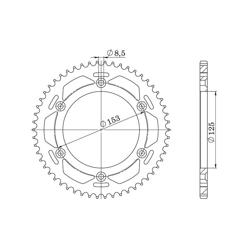 CORONA S AC P428-D54 SGR - SPROCKETS  HONDA XR L (JD19A) 125 03/10