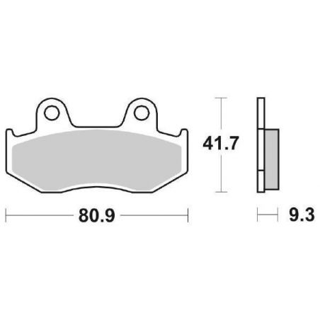 PASTIGLIA FRENO ANT. SBS 125MS HONDA SH (KF04) 150 01/04