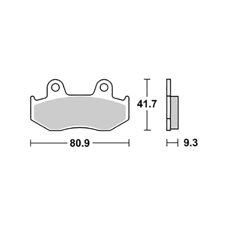 PASTIGLIA FRENO ANT. SBS 125HM HONDA SH IE (KF08A) 150 05/08