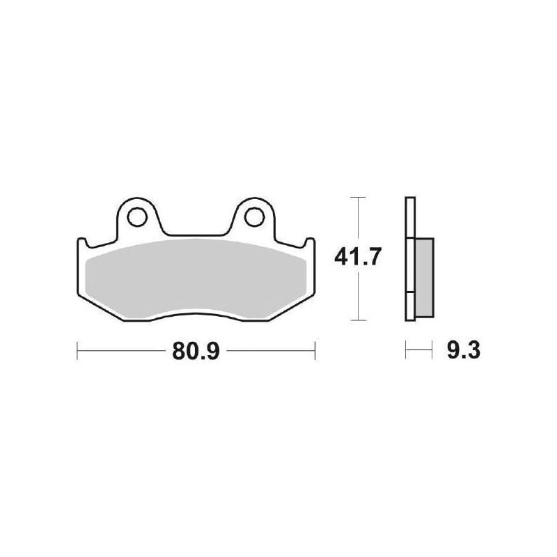 PASTIGLIA FRENO ANT. SBS 125HF HONDA SH IE (KF08A) 150 05/08