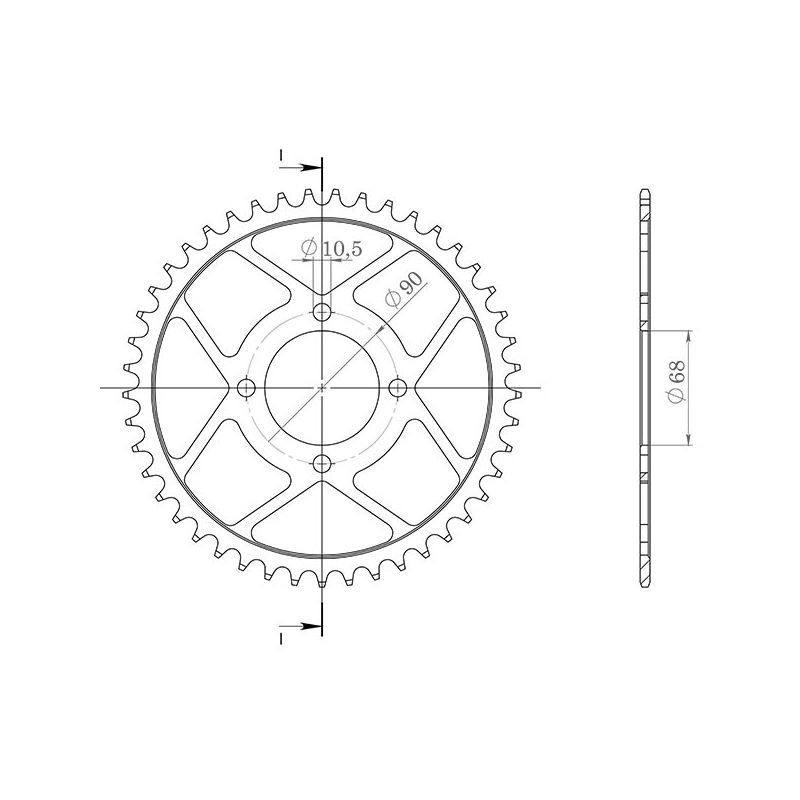 CORONA S AC P520-D42 SGR - SPROCKETS  HONDA MTX RW (MD07) 200 83/86