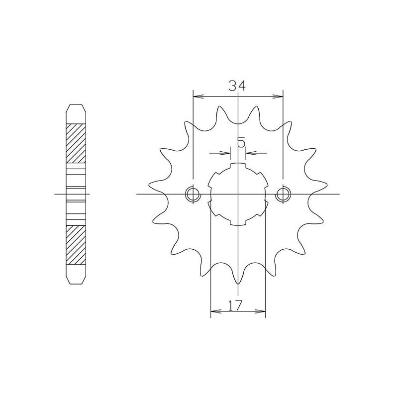 PIGNONE S+2 AC P520-D12 SGR - SPROCKETS  HONDA TRX FourTrax 200 90/97
