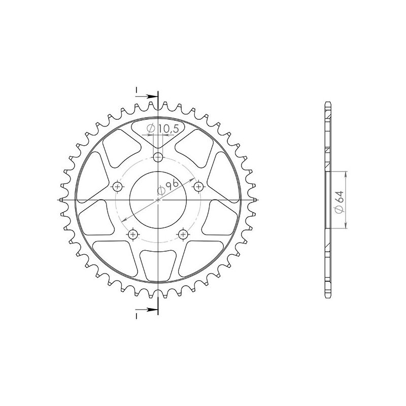 CORONA S AC P520-D43 SGR - SPROCKETS  HONDA XL R / Paris Dakar (MD06) 200 81/83