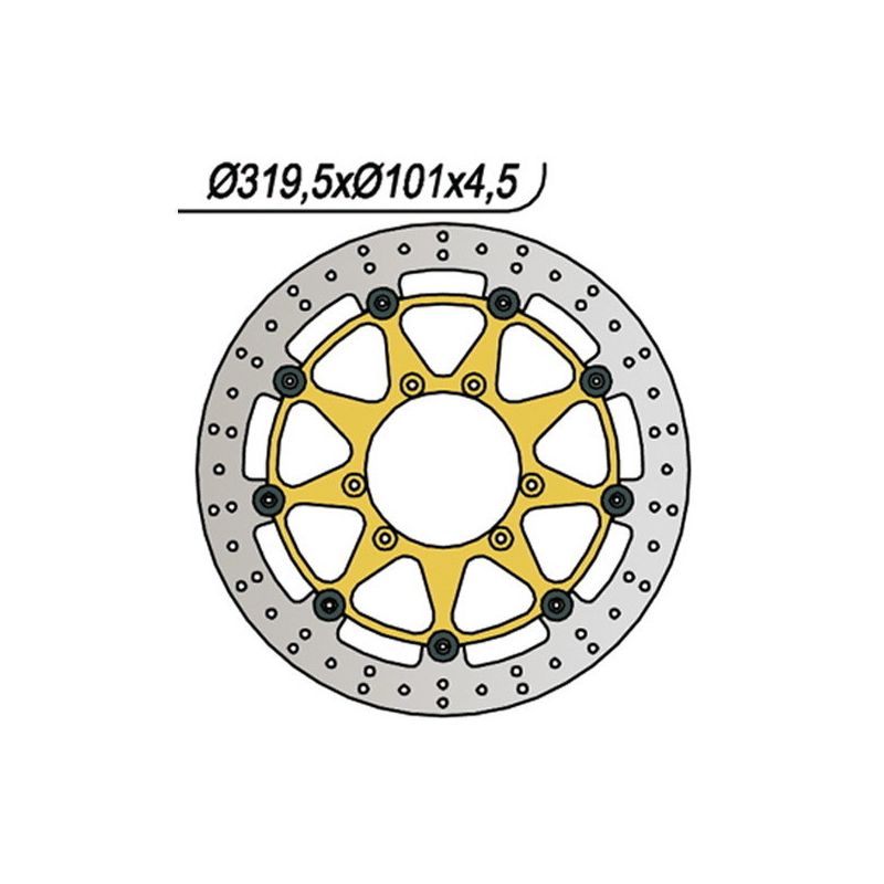 DISCO FRENO ANT. NG 019 HONDA SL 230 97/04