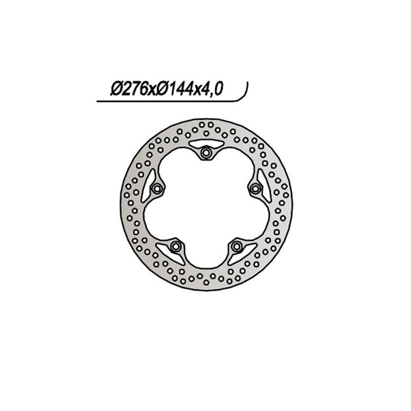 DISCO FRENO ANT. NG 1092 HONDA CBF (MC35A) 250 04/07