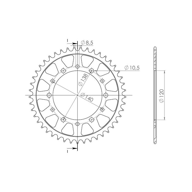 CORONA S AC P520-D38 SGR - SPROCKETS  HONDA CBR R (MC41B) 250 11/14