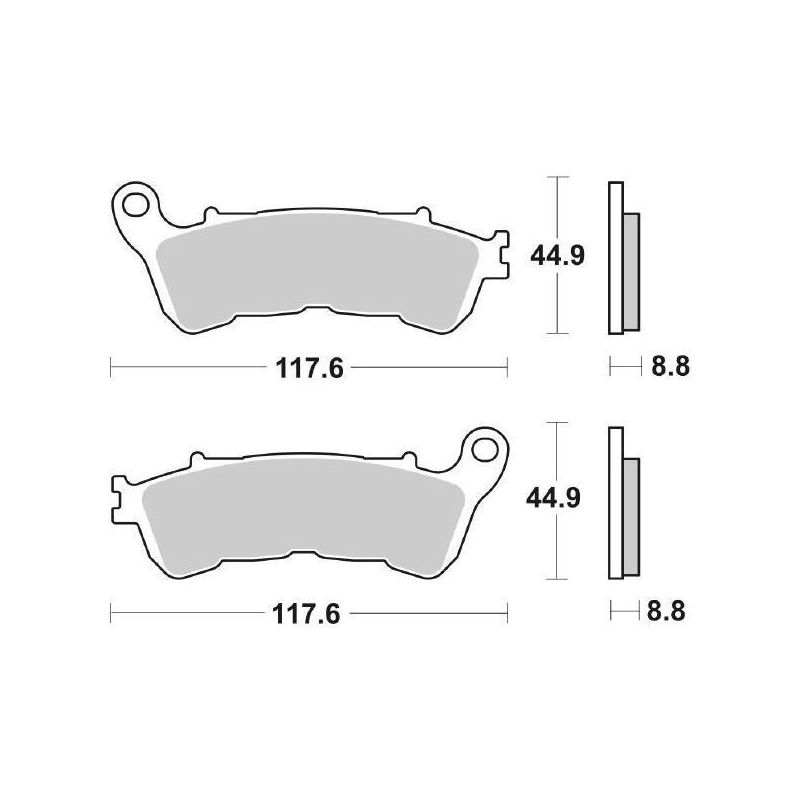PASTIGLIA FRENO ANT. SBS 828HS HONDA CBR R ABS (MC41B) 250 11/14