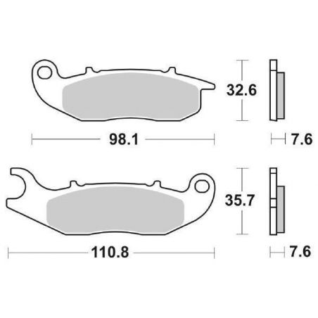 PASTIGLIA FRENO ANT. SBS 859HF HONDA CRF M (MD38) 250 13/16