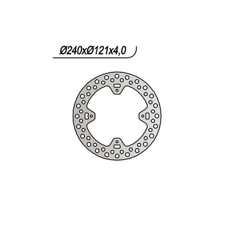 DISCO FRENO POST. NG 654 HONDA CRF R (ME10/ME10A) 250 15/17