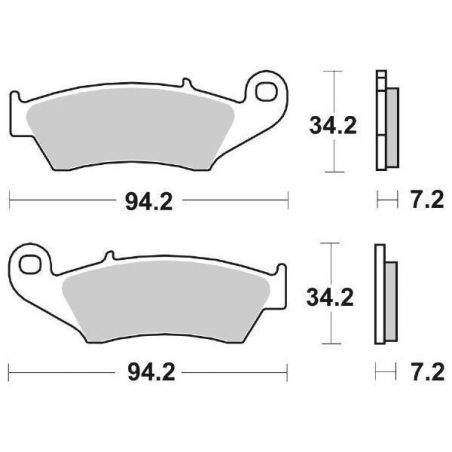 PASTIGLIA FRENO ANT. SBS 694SI HONDA CRF R (ME12) 250 18/21