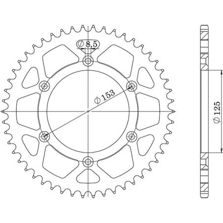 CORONA S AC P520-D53 SGR - SPROCKETS  HONDA CRF X (ME11) 250 04/09