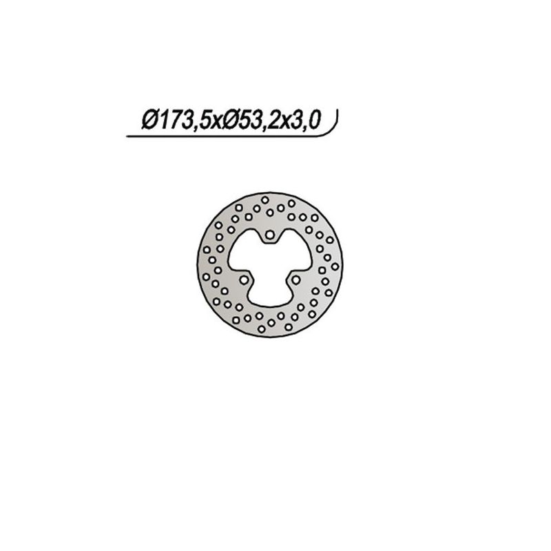 DISCO FRENO ANT. DX-SX NG 651 HONDA TRX R Fourtrax (G/J/H/K) 250 86/89