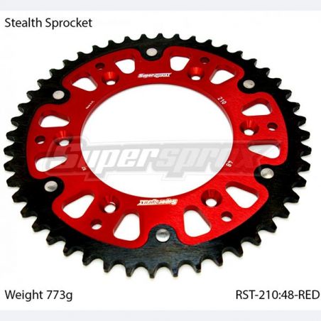 CORONA S STEALTH P520-D48 RED SUPERSPROX RST-210:48 HONDA XR R (ME01/ME06/ME08) 250 96/04