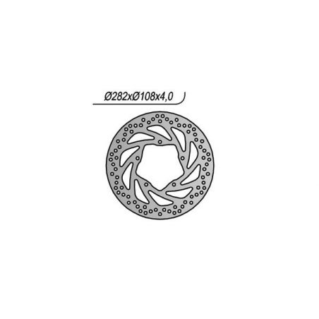 DISCO FRENO ANT. NG 1198 YAMAHA YBR 250 07/12