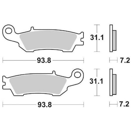 PASTIGLIA FRENO ANT. SBS 840RSI YAMAHA YZ 250 08/16