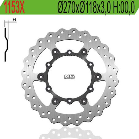 DISCO FRENO ANT. X Ø270 NG 1153X YAMAHA YZ F 250 01/06