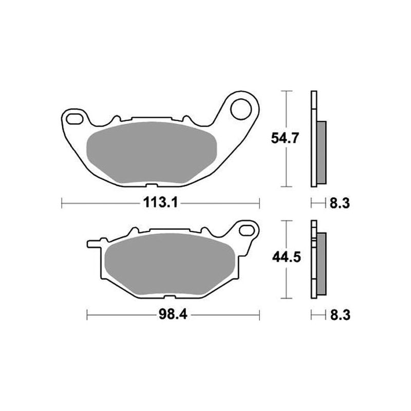 PASTIGLIA FRENO ANT. SBS 931RST YAMAHA MT03 (RH07K) 321 16/20