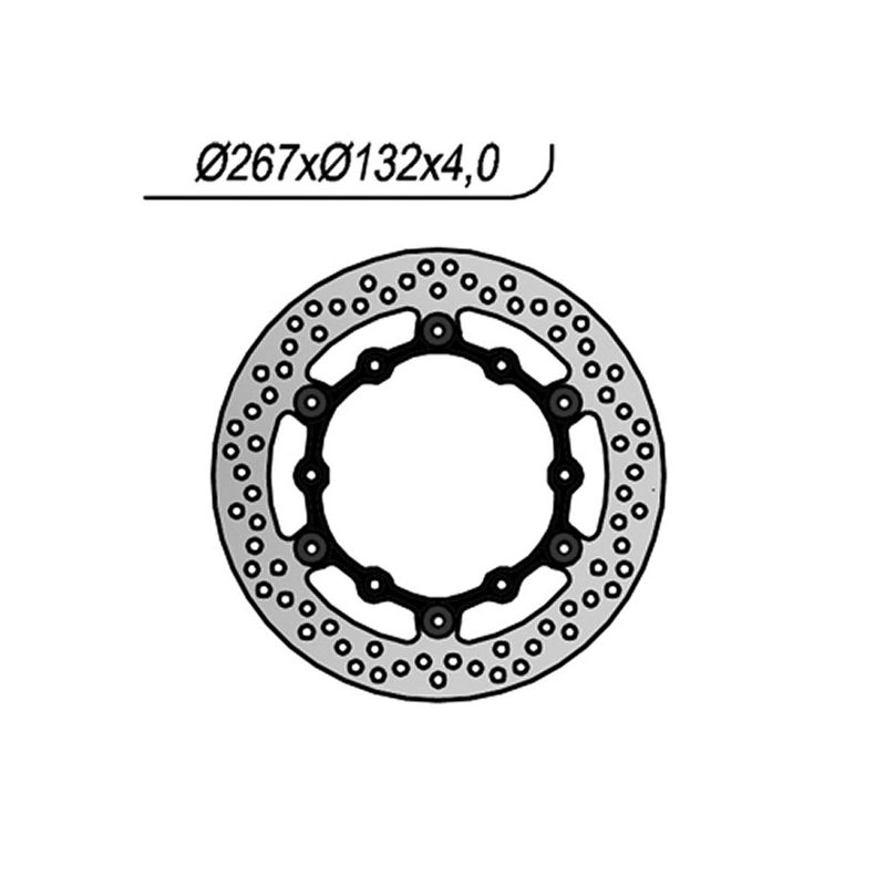DISCO FRENO ANT. DX-SX NG 1195 YAMAHA RD LC F (57V/1WT) 350 85/86