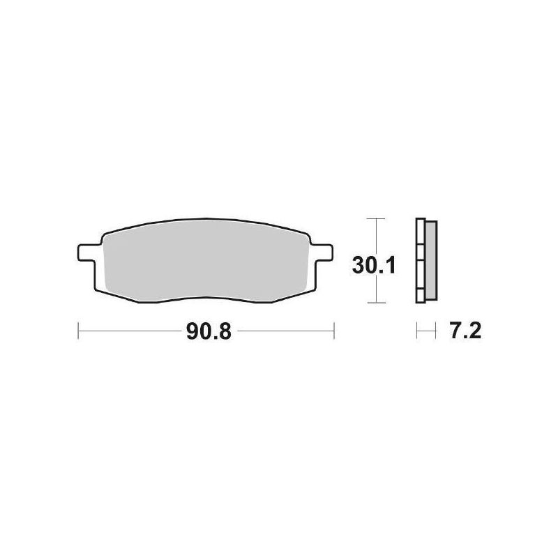 PASTIGLIA FRENO ANT. SBS 580HF YAMAHA TT 350 86/95
