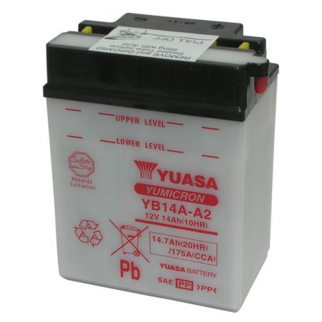 BATTERIA YUASA YB14A-A2 YAMAHA YFM U Big Bear 2WD 350 96/99