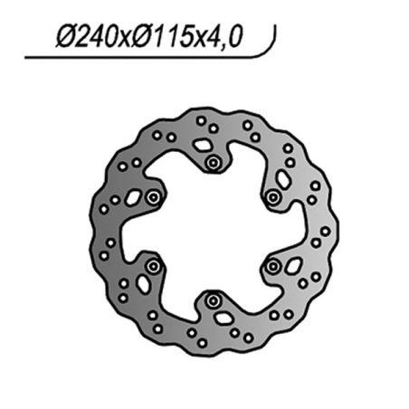 DISCO FRENO POST. NG 372X YAMAHA WR F 400 99/00