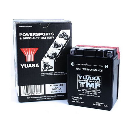BATTERIA YUASA YTX14AH-BS YAMAHA YFM Grizzly 400 07/09
