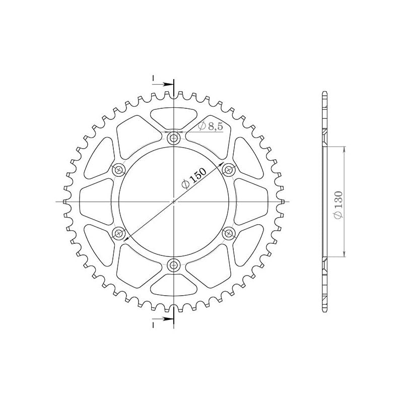 CORONA S AC P520-D48 SGR - SPROCKETS  YAMAHA YZ F 426 00/02
