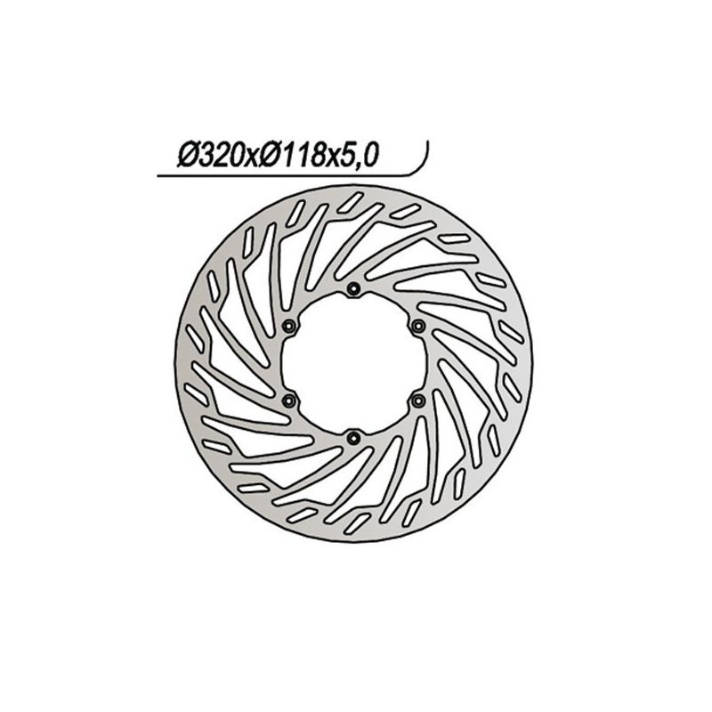 DISCO FRENO ANT. NG 819 YAMAHA YZ F (CJ10C) 450 09/09