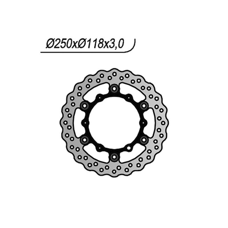 DISCO FRENO ANT. NG 276X YAMAHA YZ F (CJ10C) 450 09/09