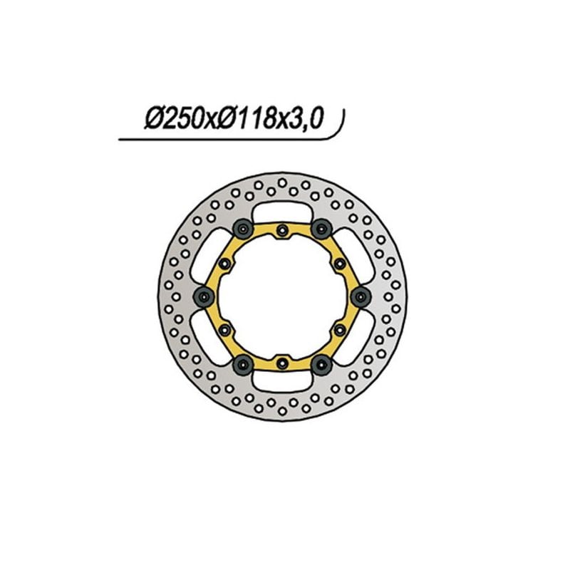 DISCO FRENO ANT. NG 276 YAMAHA YZ F (CJ10C) 450 06/06