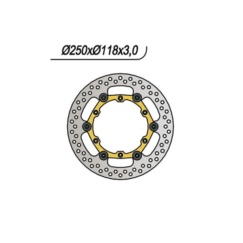 DISCO FRENO ANT. NG 276 YAMAHA YZ F (CJ18C2) 450 14/14