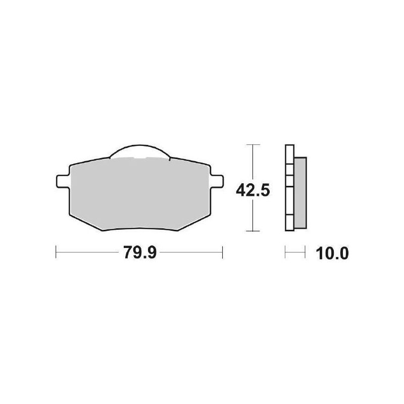 PASTIGLIA FRENO ANT. SBS 616HF YAMAHA XV Virago 535 88/94