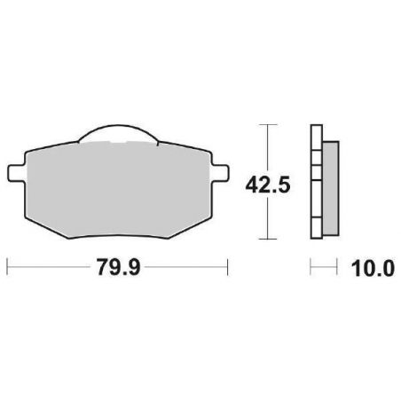 PASTIGLIA FRENO ANT. SBS 616HF YAMAHA XV Virago 535 88/94