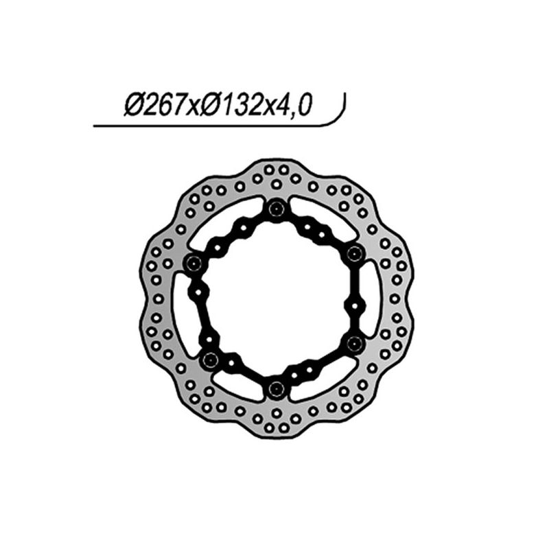 DISCO FRENO ANT. DX-SX NG 1233X YAMAHA XP D T-Max Tech Max (SJ184) 560 20/21