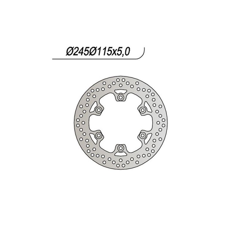 DISCO FRENO POST. NG 636 YAMAHA FZR (3RG/3RH/3HE) 600 89/93