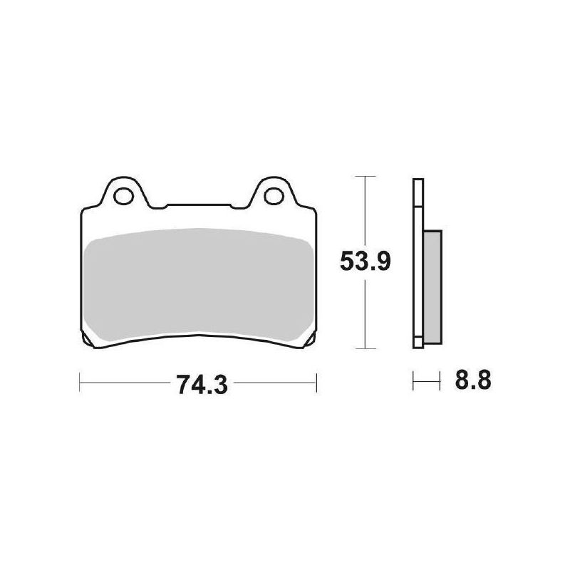 PASTIGLIA FRENO ANT. SBS 613HS YAMAHA SRX (3SX) 600 90/94